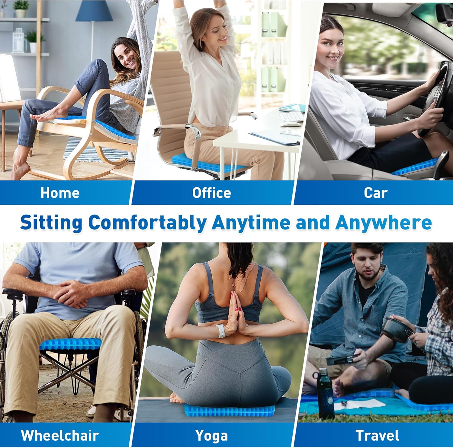 Kovaxn Premium Orthopedic Gel Seat Cushion
