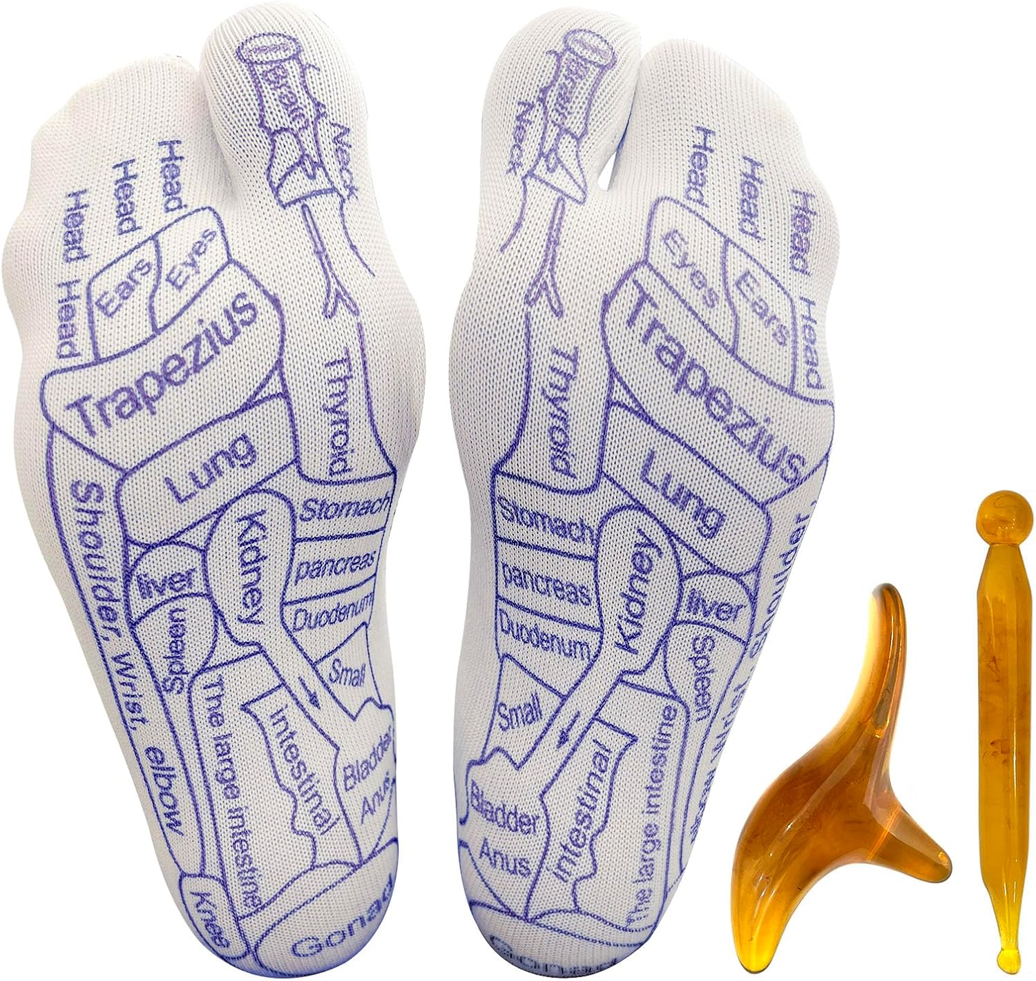 Acupressure Socks With Massager Stick