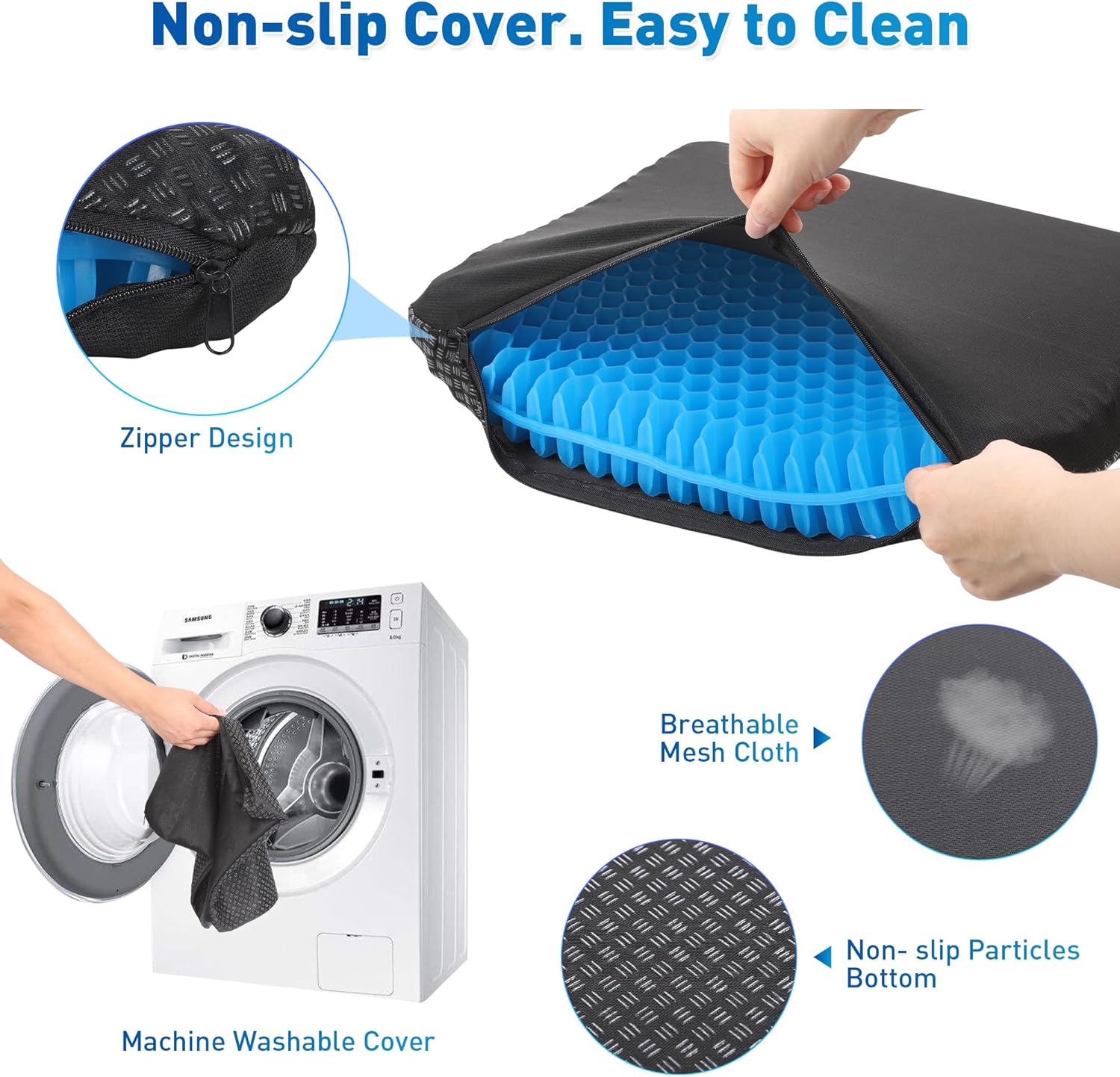 Kovaxn Premium Orthopedic Gel Seat Cushion
